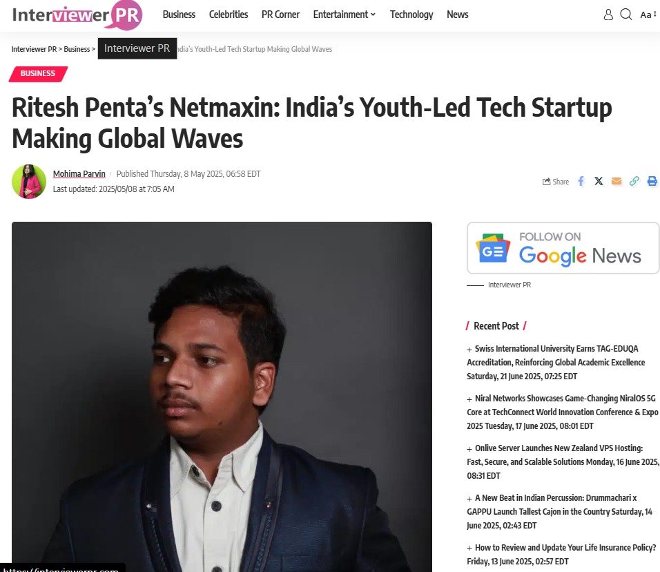 Ritesh Penta’s Netmaxin
